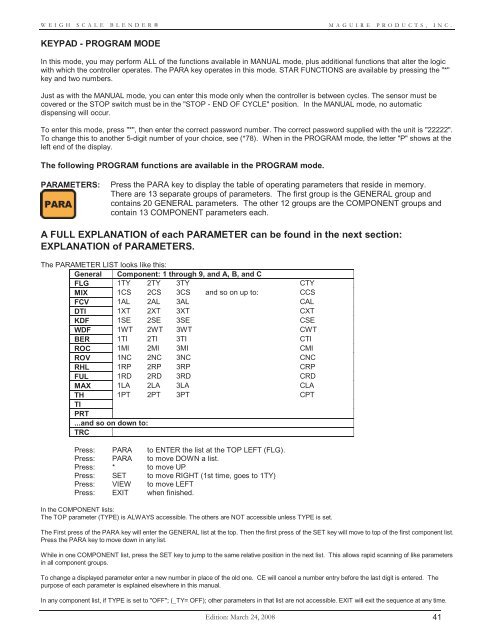 WEIGH SCALE BLENDER® - Maguire Products