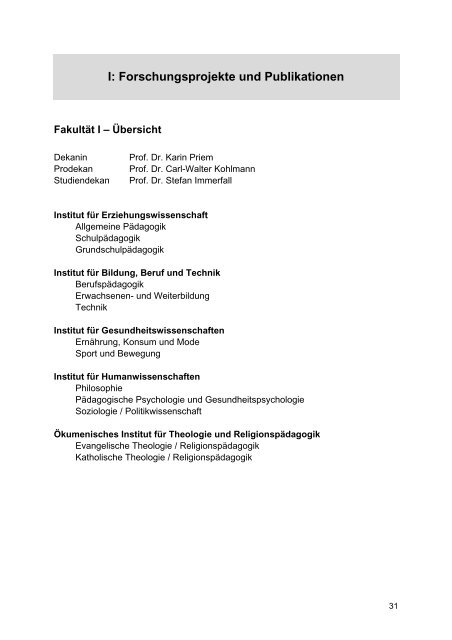 Forschungsbericht 2008 - Pädagogische Hochschule - Schwäbisch ...