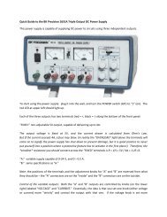 Quick Guide to the BK Precision 1651A Triple Output DC Power ...