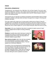 analysis of music videos - The Grange School Blogs