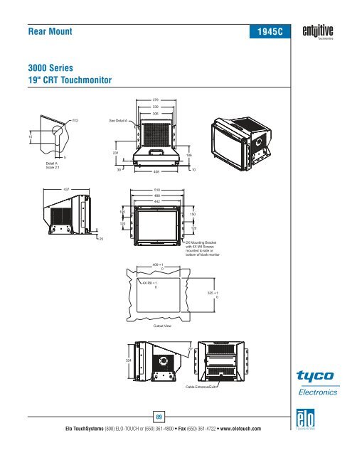 Elo U.S. Touchmonitor Catalog - Tek Solutions