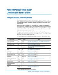 Nimsoft Monitor Third-Party Licenses and Terms ... - Docs.nimsoft.com