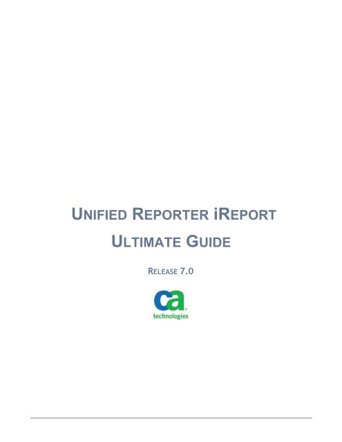 iReport Ultimate Guide - Docs.nimsoft.com