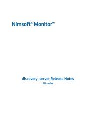 Nimsoft Monitor discovery_server Release Notes - Docs.nimsoft.com