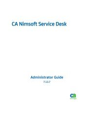 CA Nimsoft Service Desk Administrator Guide - Docs.nimsoft.com