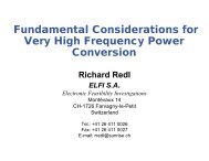 Fundamental considerations for very high frequency power conversion