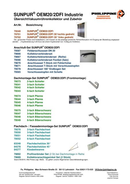 SUNPUR OEM20/2DFI Industrie