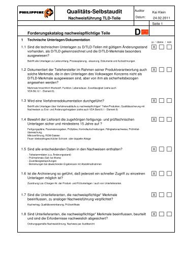 Qualitäts-Selbstaudit