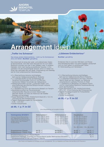 Arrangement Ideen - AHORN Hotels