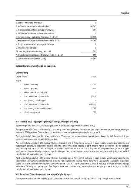 Prospekt emisyjny - Fota