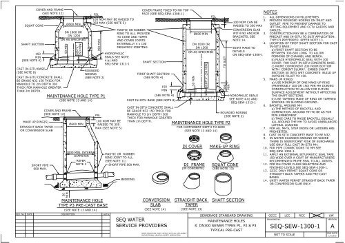 SEQ Sewerage Drawings 1300 to 1301 Series (PDF) - SEQ Design ...