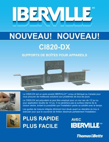 Iberville - CI820-DX - Support de boÃ®tes pour appareils