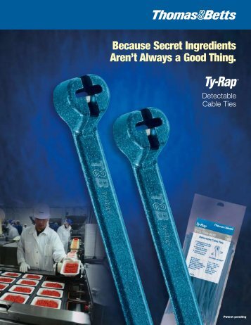 Ty-Rap - Detectable Cable Ties