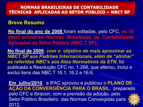 normas brasileiras de contabilidade - Tesouro Nacional - Ministério ...