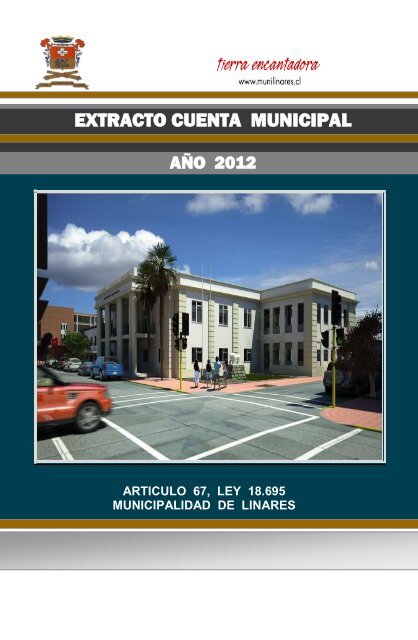 Extracto Cuenta PÃºblica 2012 - Municipalidad de Linares