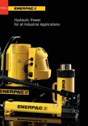 ENERPAC hydraulics Catalogue in pdf - techsystem