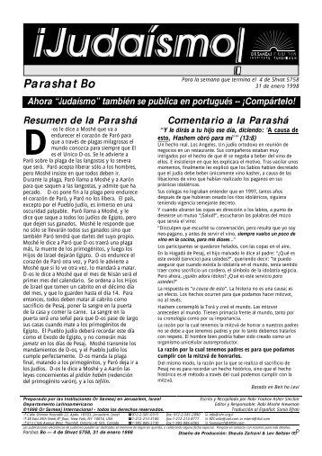 Parashat Bo - Ohr Somayach