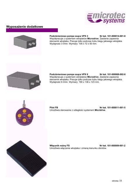 Katalog wszystkich urządzeń Microtec Systems - techsystem