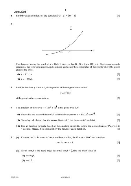 Core 3 OCR Past Papers - The Grange School Blogs