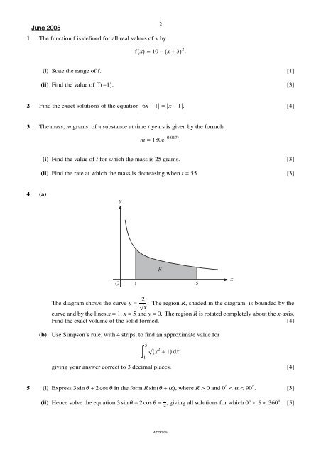 Core 3 OCR Past Papers - The Grange School Blogs