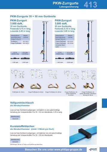 PKW-Zurrgurte - PHILIPP Gruppe