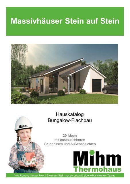Hauskatalog Bungalow Flachbau