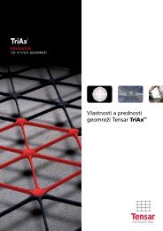 Vlastnosti a prednosti geomreží Tensar TriAx - Tensar International ...