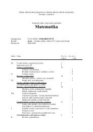 Matematika - SOÅ  prÅ¯myslovÃ¡ a SOU strojÃ­renskÃ© - ProstÄjov