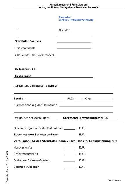Antrag auf UnterstÃ¼tzung durch Sterntaler Bonn e.V. (pdf)[mit Anlagen]
