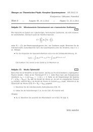 Blatt 6 bitte wenden - Theoretische Physik 1