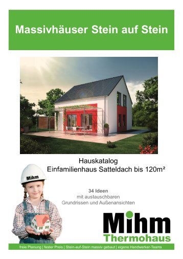 Einfamilienhaus mit Satteldach von 75m² bis 120m²