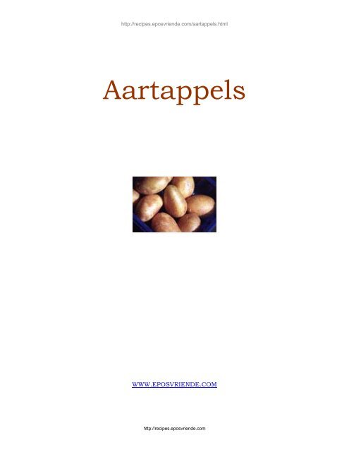 Aartappels Patatoes - Peterjasie