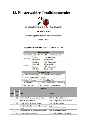 43. Finsterwalder Traditionsturnier - Tanzsportclub Sängerstadt ...