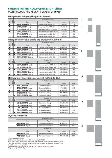 katalog sestav HELGA - novinky 2010 - DCK Holoubkov Bohemia as