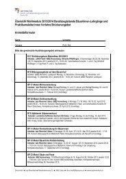 Aktuelle Übersicht Wahlmodule - bzb Weiterbildung