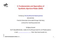 2. Fundamentals and Specialties of Synthetic Aperture ... - Keydel