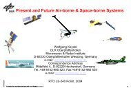 Present and Future Air-borne & Space-borne Systems - Keydel