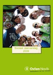 Sociaal Jaarverslag 2009 - Oxfam Novib