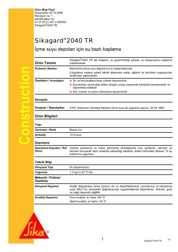 SikagardÂ®2040 TR - Ä°zonet