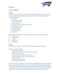 Bijlage 2 Ananlyse D-rect - Opleidingsetalage