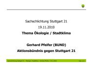 Gerhard Pfeifer (BUND) Aktionsbündnis gegen Stuttgart 21 - Phoenix