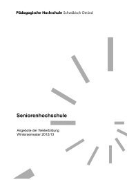 Programm WS 2012/13 - Pädagogische Hochschule - Schwäbisch ...