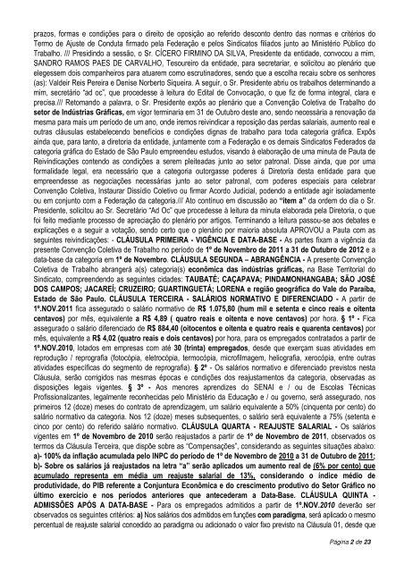 Ata da Assembléia da Campanha Salarial de 2011