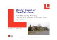 Standort Biebesheim Rhein-Main-Gebiet - LogRealCampus