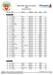 Slalom ESS, Thyon-Les Collons - Booking-Corner