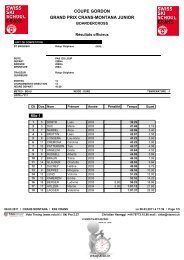 coupe gordon grand prix crans-montana junior - Booking-Corner