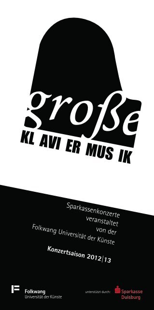 Programm-Flyer - Folkwang Universität der Künste