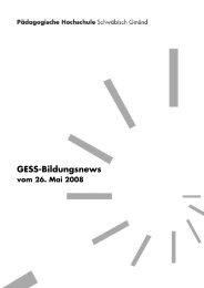 GESS-Bildungsnews