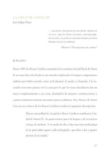 La cruz de Santa Fe",.pdf (328 KB ). artÃ­culo en ... - Jordi Teixidor