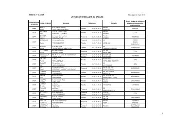 conseillers des salariÃ©s - Saint-Point